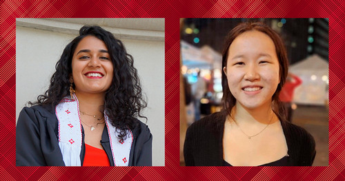 Anjali Thontakudi and Helena Yang, Computer Science Majors